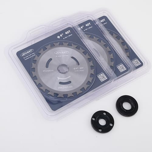 4 40T Circular Saw Blade, Trim Saw Blade for Cutting Wood, 7/8 Inch Arbor, 4 Inch Cutt-Off Wheel, 3pcs