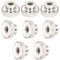 sourcing map Knurled Thumb Nut, 8Pcs M6x1mm Iron Round Knobs Fasteners for 3D Printer Parts, Silver Tone