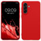 kwmobile Hülle kompatibel mit Samsung Galaxy A56 5G Hülle - weiches TPU Silikon Case - Cover geeignet für kabelloses Laden - Klassisch Rot