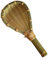 TIDTALEO Cuchara de Bambú Colador de Bambú Antiadherente 30 Cm Utensilio de Cocina Natural para Pasta y