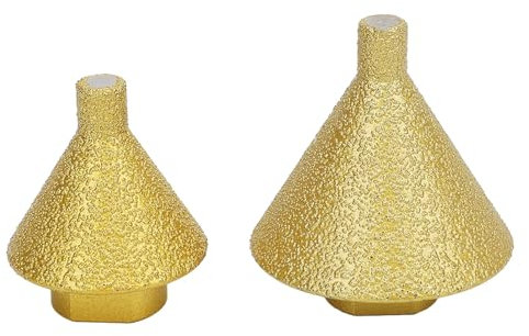 Diamond Schrägkamm Bit professionell Grad Hochgenauigkeit M14 Winkelschleifbohrer für Marmorquarz Steinfliesen Legierung Stahl 38 mm 50 mm 2 Pack