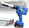 OZBME Pressatrice elettrica per Tubi, con Batteria Ricaricabile, utensile di crimpatura Idraulico per Giunti di Tubi e Teste Regolabili, DN25 (Dn25)