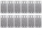 WIIYENA Metall für E/X-Track Schienenmontage, Rückplatten-Set mit Schrauben, Muttern, Unterlegscheiben für Ladungssicherung, 12 Stück