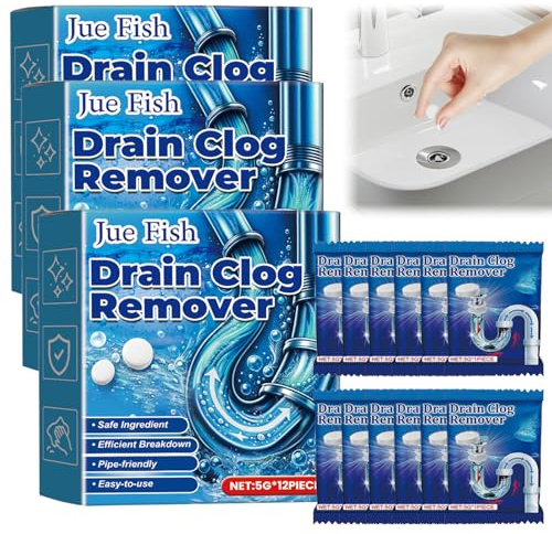 36 Stück Rohrreiniger Extrem Stark WC Reiniger Tabs Abflussreiniger Extra Stark WC Tabs Toilette Extra Star-k Abflussreiniger Schaum Sink Drain Cleaner Gerüche beseitigen für Küche und Bad Toiletten