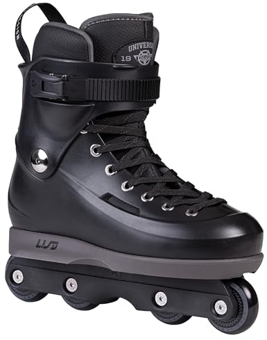 USD Sway Chess Black - Aggressive Skates - Schwarz - mit Kizer Fluid V Schiene - 58mm 90A Rollen - ABEC 9 Kugellager - Harter bequemer Innenschuh - Street & Park