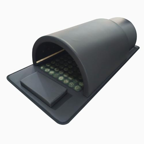 Sauna a cupola da 1200W,Con cuscino e termoforo,Spa professionale per la casa,Temperatura della cabina regolabile da 25 a 90 °C,Impostazione della temperatura del termoforo: 25-70 °C Black