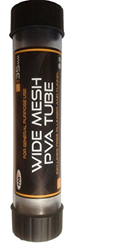 NGT Wide Tube Pva Mesh with Free Plunger - Green, 7 m x 35 mm