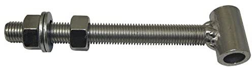 Durchschraubband-Flügelteil, Bandrollen ø 24 mm, M 16x150, Edelstahl-Effekt