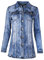 Fraternel Cappotto di Jeans Donna Blouson Denim Blu Taglia: M