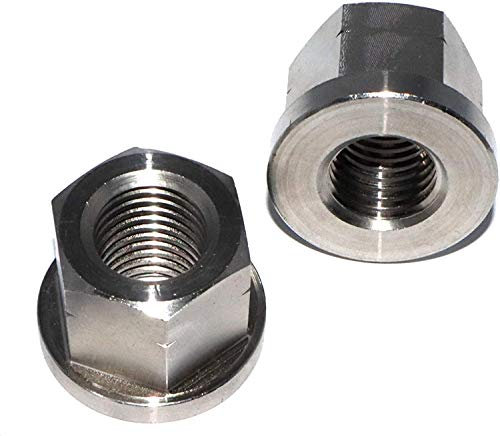 Sechskantmuttern M10 Stückzahl 20 DIN 6331 Edelstahl A2 hohe Form mit Bund Schraubenmutter hohe Mutter Gewindemuffen Langmuttern Gewindemuttern