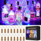 JRing 16 Stück Flaschen-Licht 20 LEDs 2M Flaschenlicht Farbenfroh Lichterkette korken Stimmungslichter Weinflasche Nacht Licht für Flasche DIY, Party, Garten, Weihnachten, Halloween, Hochzeit Deko