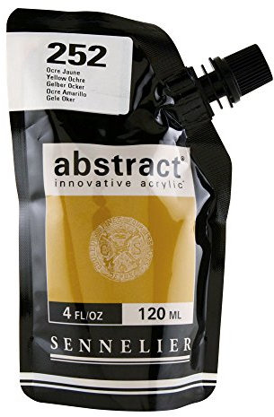 Sennelier : Abstract Acrylic Paint : 120ml : Satin : Yellow Ochre