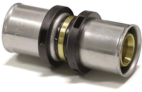 PROTECH 2 Stück Press-Kupplung 32 x 3-32 x 3 TH Kontur Pressfitting Kupplung DVGW zertifiziert Verbundrohr | Pipetec