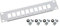 HMF 63345-07 UTP - Panel de conexión Keystone para armario de servidores (10, 1U, 10 puertos), color gris claro