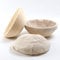 Cesta de fermentación de pan, 2 piezas, de ratán natural, para masa de pan de 23 x 8 cm redonda