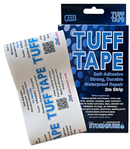 TUFF Tape Repair Tape 2m Strip - Backpack Repair Essential, Self-Adhesive, Waterproof, Durable - Keep Your Pack Ready for Adventure