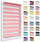 Doppelrollo ohne Bohren, 72x150 cm Stoffgröße, Duo Rollo Klemmfix, Easyfix, lichtdurchlässig und verdunkelnd, Day&Night, Klemmrollo Sonnenschutzrollo Fensterrollo für Fenster & Türen