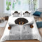 MOXINO 3D Dackel Bettwäsche 155x220 cm 3teilig Lustiger Dackel Bettbezüge für Teenager Jungen Mädchen Einzelbett Leicht Mikrofaser Bettbezug Sommer Warm Weiche Bettwaren mit 2 Kissenbezüge 80x80