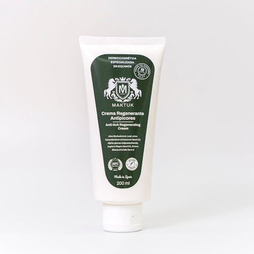 Regenerierende Anti-Juckreiz-Creme für Pferde, Hunde und Katzen Maktuk I 200 ml I. Hilft der Haut Ihres Tieres, Sich zu erholen und fördert das Haarwachstum.