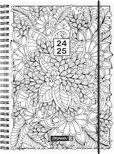 BRUNNEN Schülerkalender (2024/2025) „ZENart“, 2 Seiten = 1 Woche, A5, 208 Seiten