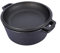 2 in 1 Seasoned Cast Iron Double Combo Cooker with Handles Crock Pot Black Cast Iron Pot with Skillet Lid All in One Cookware Braising Pan for Casserole Dish