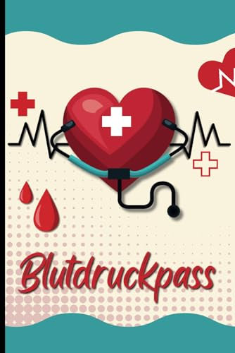 Blutdruckpass: heft für blutdruck eintragung klein