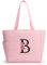 KALIDI Handtasche Damen A-Z Reißverschluss Schultertasche,Personalisierte Initialen Tragetasche Geschenke für Damen,Strand,Reisen,Einkaufen,Schule