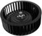 Housoutil Universal Exhaust Air Blower Replacement Metal Vent Fan Blower Wheel Replacement Range Hood Filter Screen Cooktop Hood Fan Ceiling Vent Filters Metal Black