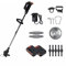 LOMCOT 21V Cordless Lawn Mower Electric Grass Trimmer Regolabile Mower Hedge Garden Strumento di potatura con Batteria agli ioni di Litio 22980mAh(2 Battery Set)