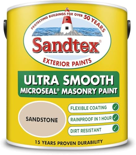 Sandtex Microseal Smooth Masonry Paint - Sandstone - 150ml