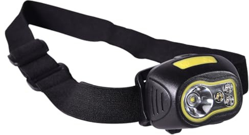 Mercury | LED Head Torch – Bright & Battery Operated Headlamp with Red & Green Lights, 3 Modes, Lightweight & Weatherproof – Ideal for Camping, Hiking & DIY
