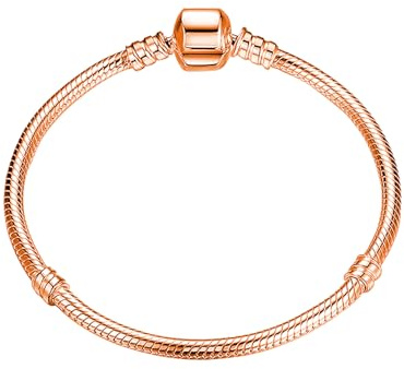 QZKJQDD Charm Armband Edelstahl Damen, Armbänder Schnalle, Serie Schlangenketten Bracelet, Charms Armband Damen Silber Anhänger Armbänder, Bettelarmband Schmuck Geschenk für Frauen (Stil 4)