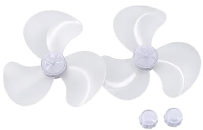 Pemarcy 2 x Ventilator Ersatzflügel, 3/5 Blatt Propeller Ventilatorflügel Ersatz (A)
