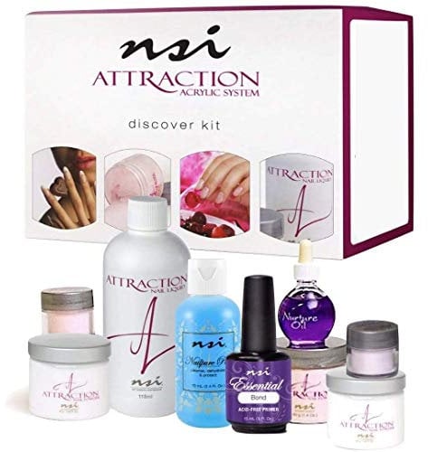 NSI – Attraction Discover Acrylic Nails Kit Complete Nail Set Pack of 1