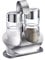 Westmark Set sale e pepe, 3 pz., Capacità: 40 ml l'uno, Acciaio inox/Vetro, Wien, Argento/Trasparente, 65022260