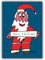Kartenkaufrausch 10x Comic Weihnachtskarte mit Weihnachtsmann: Merry Christmas • weihnachtliches Grußkarten Set mit Umschlägen zum Fest der Liebe als Geschenk-Karten für Familie und Freunde