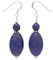 Ohrringe Ohrhänger aus echtem Lapis-Lazuli & 925 Silber blau Ohrschmuck Damen