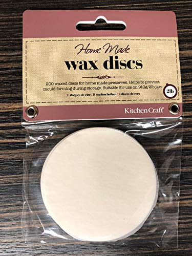 Wax Preserve Discs 200 per Pack - for use on 910ml/2lb Jars - Diameter 7cm