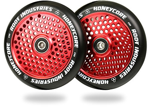 Root Industries honeycore Rollen 120 mm, schwarz/rot (Paar)