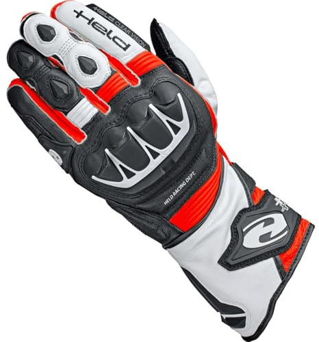 Held Motorradhandschuhe lang Motorrad Handschuh Evo-Thrux II Sport Handschuh schwarz/rot 12, Herren, Sportler, Ganzjährig, Leder
