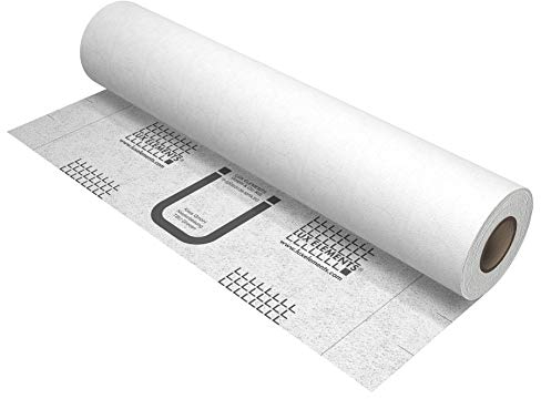 LUX ELEMENTS Abdichtfolie DRY-DF 30m I Dünne, reißfeste Dichtfolie aus Spezial-Vlies aus Polypropylenvlies I Für flächige Abdichtungen am Boden oder Wand