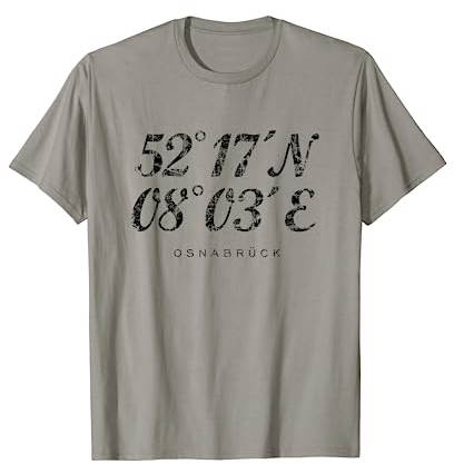 Osnabrücker Koordinaten (Vintage Schwarz) Osnabrück T-Shirt