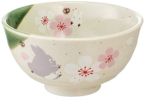 Studio Ghibli via Bluefin Porcelaine Mon voisin Totoro Série de plats traditionnels japonais – Bol [Sakura/fleur de cerisier] – Produit officiel