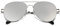 SOJOS Mode Metallrahmen Verspiegelt Linse Unisex Sonnenbrille mit Frühlings Scharnieren SJ1030 mit Silber Rahmen/Silber Linse