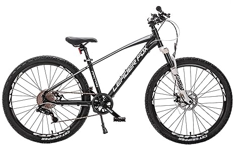 26 Zoll Alu Mountainbike Leader Fox Factor 8 Gang Scheibenbremse Rh 41 cm schwarz Weiss