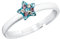 Prinzessin Lillifee Ring 925 Sterling Silber Mädchen Kinder Ringe, mit Preciosa, Multicolor, Stern, Kommt in Schmuck Geschenk Box, 2034004