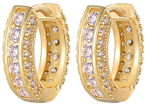 VEXXS Diamond Hoop Earrings for Men