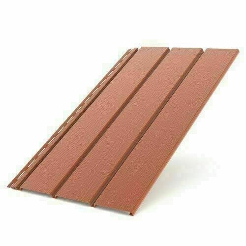 Bryza Kunststoffpaneele Ziegelrot RAL9004 1,50m Wandpaneele Deckenpaneele Innen und Außen Unterdachpaneele Dachkasten Wandverkleidung Holzoptik (Musterstück/Qualitätsmuster)