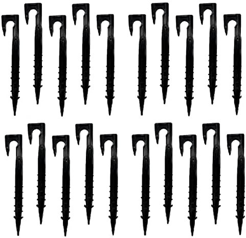 Magazzini GM PICCHETTO, Raccordi per Sistema di irrigazione Tubo Ala gocciolante,disponibili anche Manicotto,Tee,Valvola,Tappo,Gomito,Gancio,Presa a Staffa, per Tubi da 16mm (20,Picchetti)