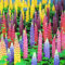 Haloppe 100 Stück Lupinenblumen Pflanzensamen für die Bepflanzung des Hausgartens, Mischfarbe Russell Lupine Samen Lupinus Polyphyllus Garten Bonsai Blume Lupinensamen